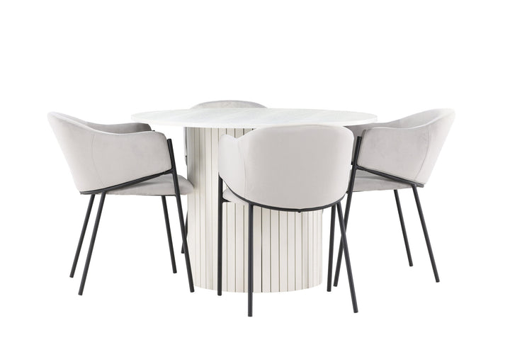 Venture Home Härön Dining Table with Evelina Dining Chair