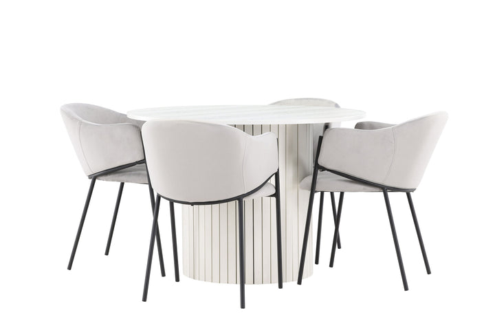 Venture Home Härön Dining Table with Evelina Dining Chair