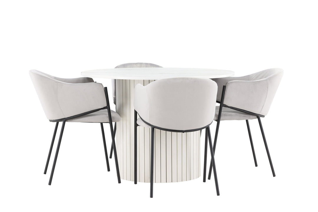 Venture Home Härön Dining Table with Evelina Dining Chair