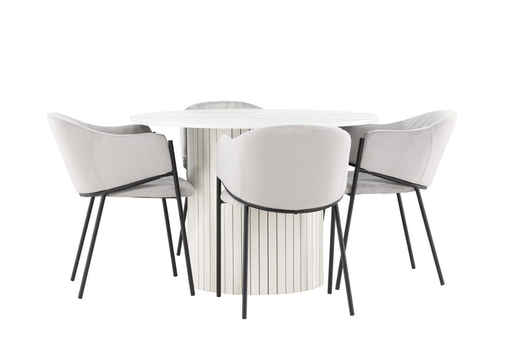 Venture Home Härön Dining Table with Evelina Dining Chair