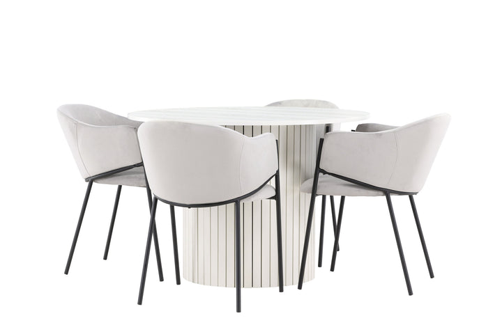 Venture Home Härön Dining Table with Evelina Dining Chair