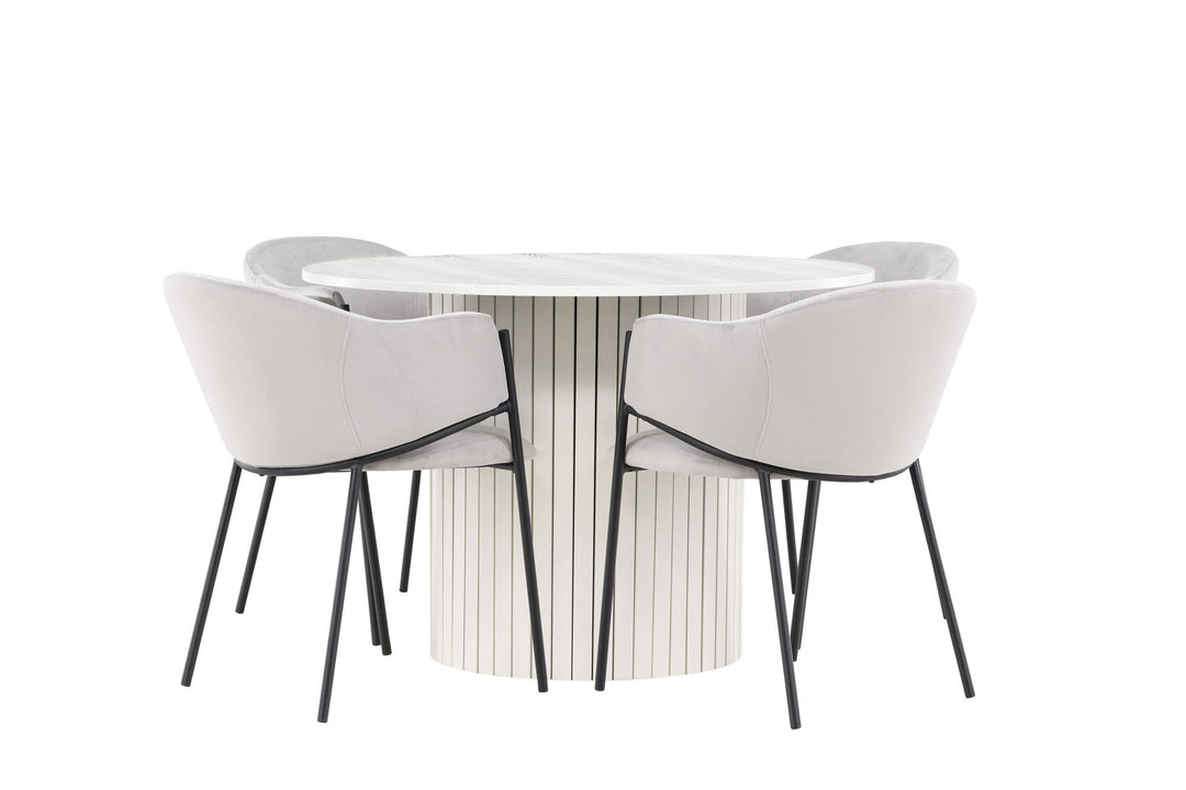 Venture Home Härön Dining Table with Evelina Dining Chair