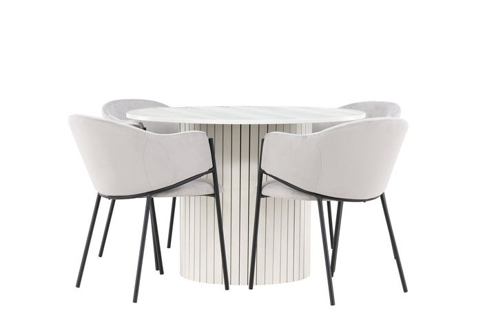 Venture Home Härön Dining Table with Evelina Dining Chair