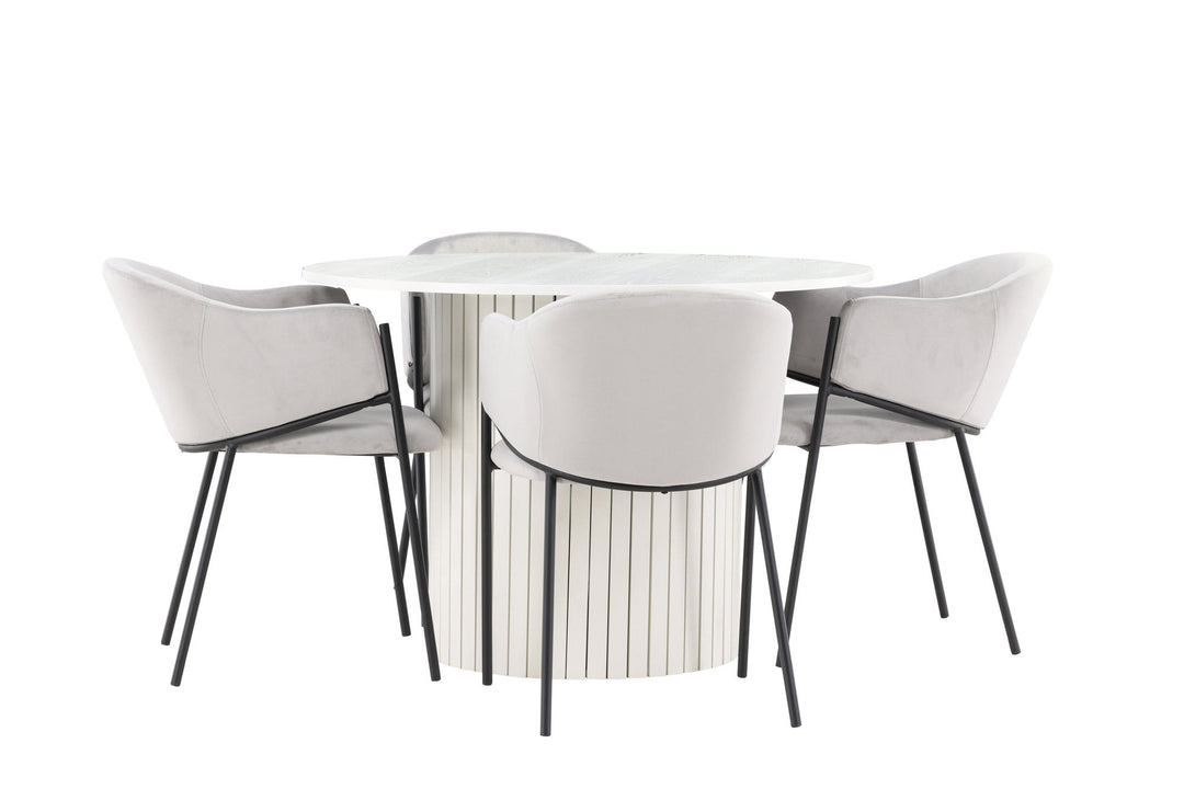 Venture Home Härön Dining Table with Evelina Dining Chair