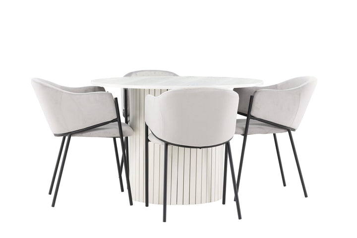 Venture Home Härön Dining Table with Evelina Dining Chair