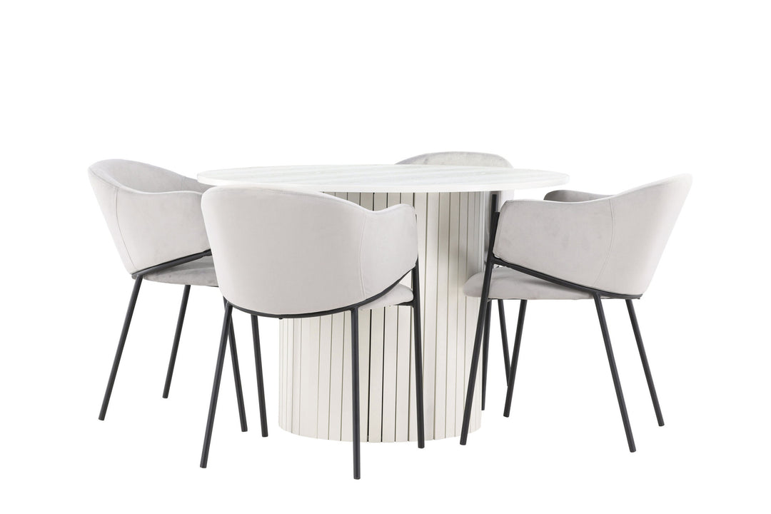 Venture Home Härön Dining Table with Evelina Dining Chair