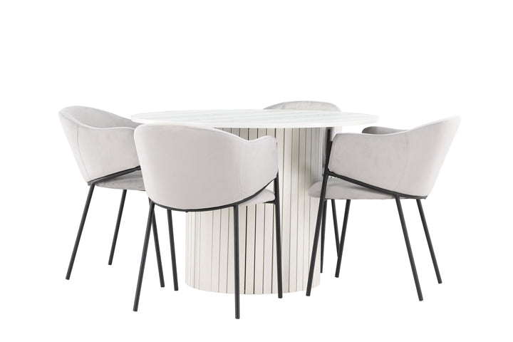 Venture Home Härön Dining Table with Evelina Dining Chair