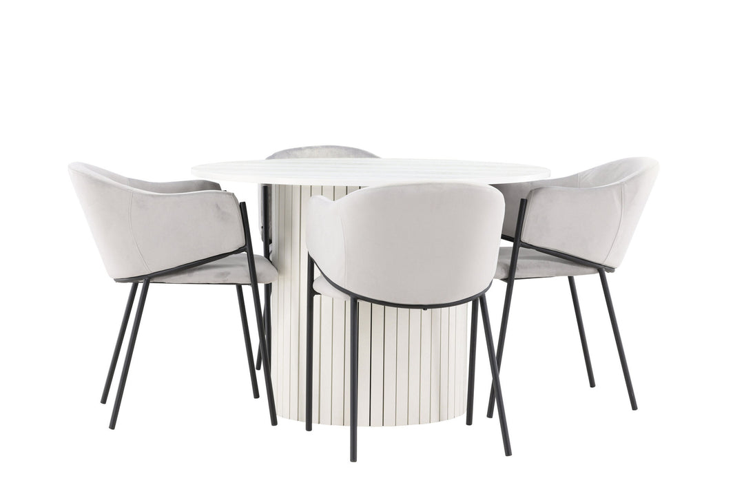 Venture Home Härön Dining Table with Evelina Dining Chair