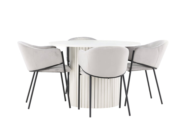 Venture Home Härön Dining Table with Evelina Dining Chair