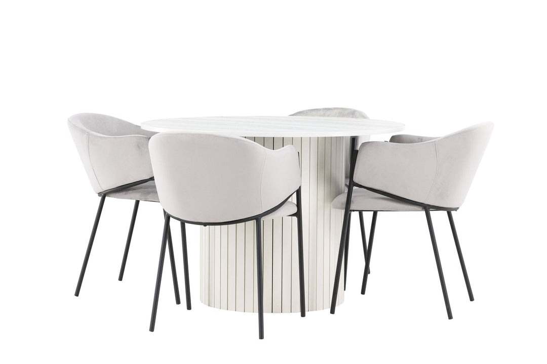 Venture Home Härön Dining Table with Evelina Dining Chair