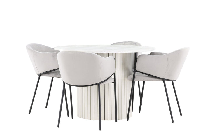 Venture Home Härön Dining Table with Evelina Dining Chair