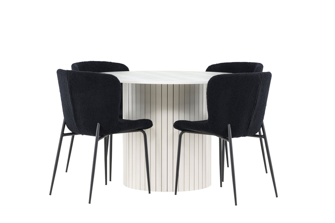 Venture Home Härön Dining Table with Modesto Dining Chair