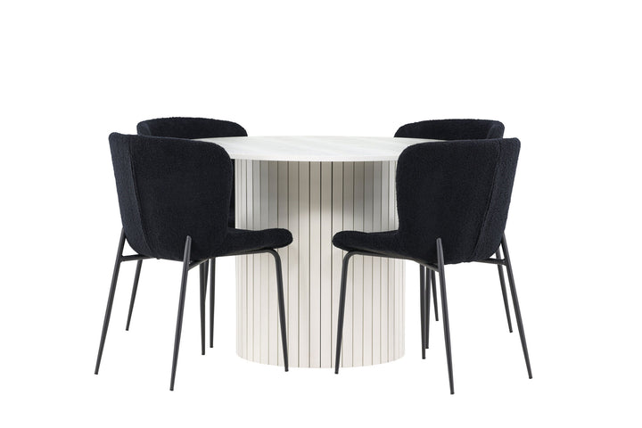 Venture Home Härön Dining Table with Modesto Dining Chair