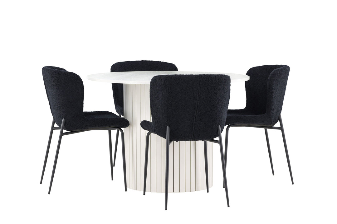 Venture Home Härön Dining Table with Modesto Dining Chair