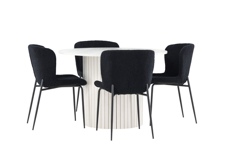 Venture Home Härön Dining Table with Modesto Dining Chair