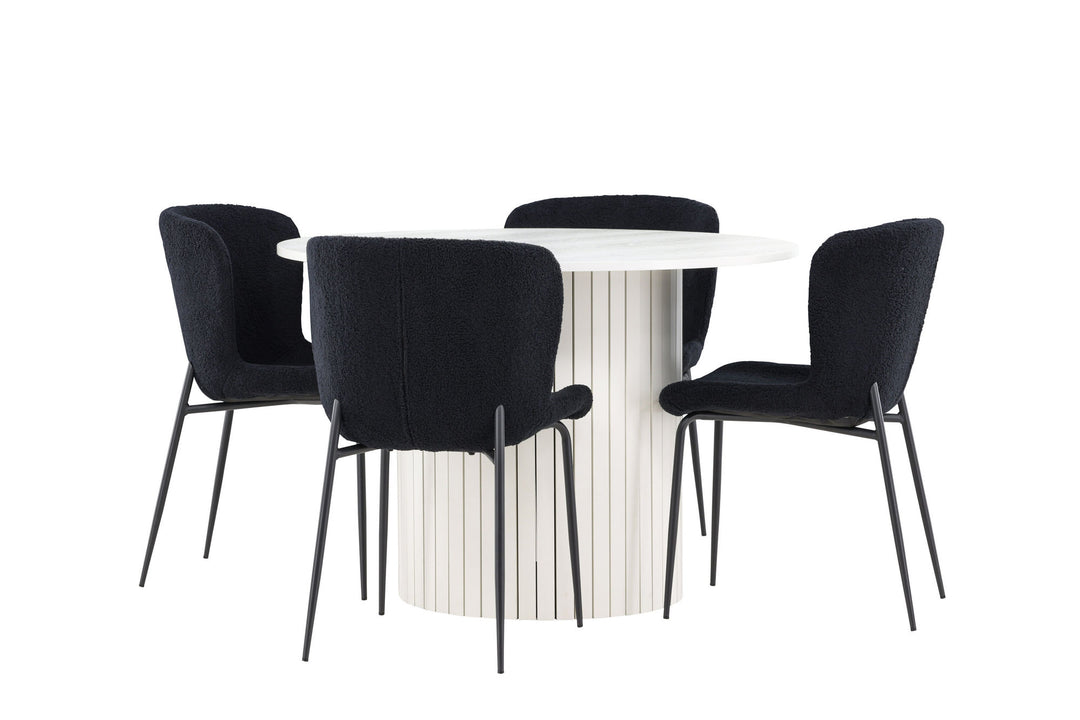 Venture Home Härön Dining Table with Modesto Dining Chair