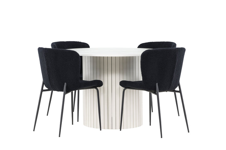 Venture Home Härön Dining Table with Modesto Dining Chair