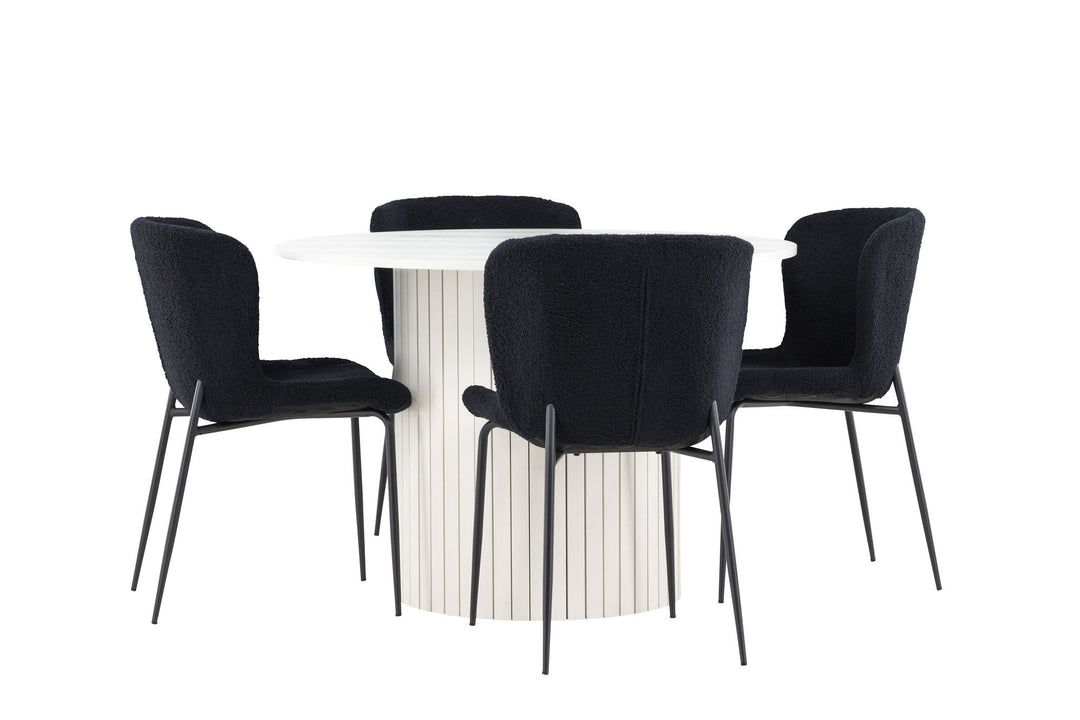 Venture Home Härön Dining Table with Modesto Dining Chair