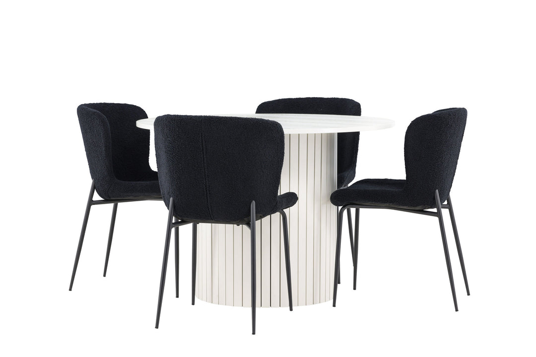 Venture Home Härön Dining Table with Modesto Dining Chair