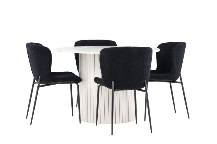 Venture Home Härön Dining Table with Modesto Dining Chair