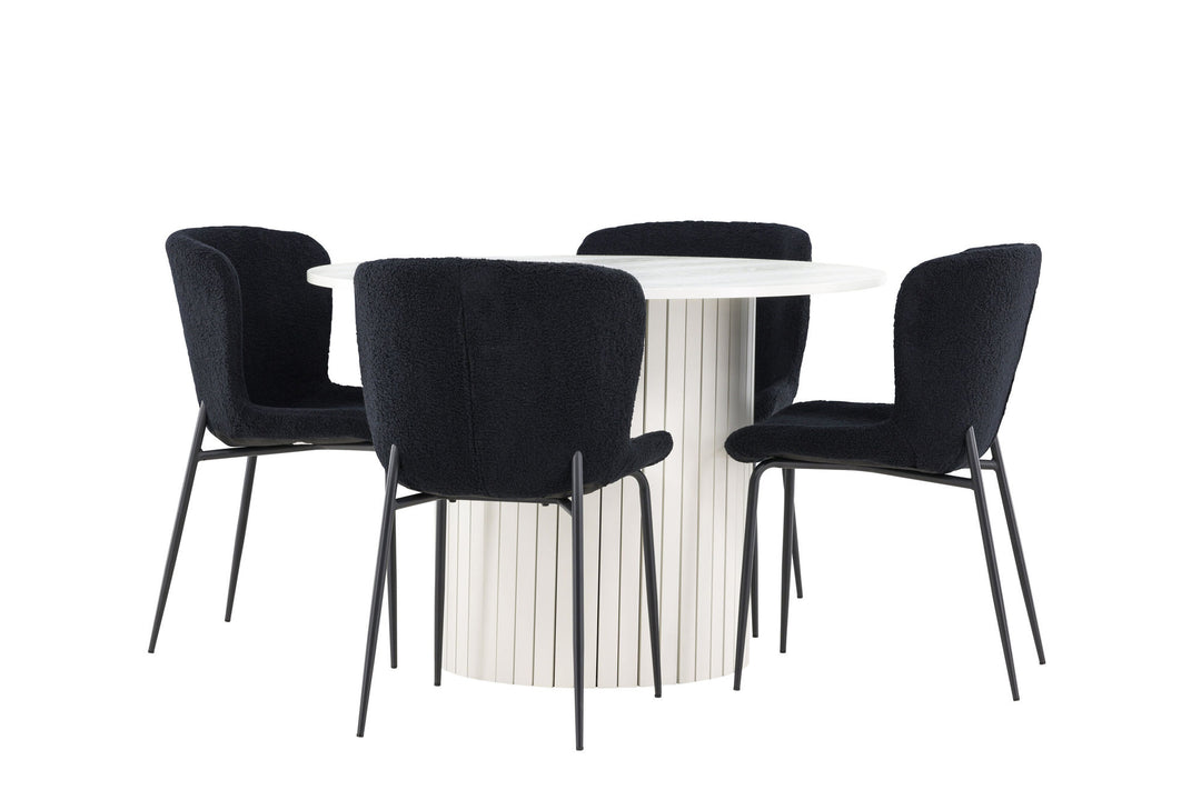Venture Home Härön Dining Table with Modesto Dining Chair