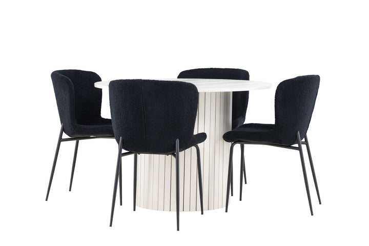 Venture Home Härön Dining Table with Modesto Dining Chair
