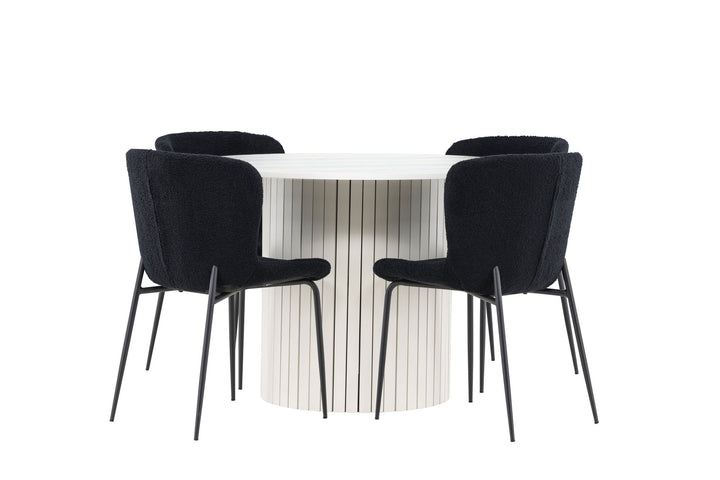 Venture Home Härön Dining Table with Modesto Dining Chair