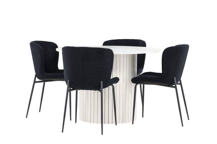 Venture Home Härön Dining Table with Modesto Dining Chair