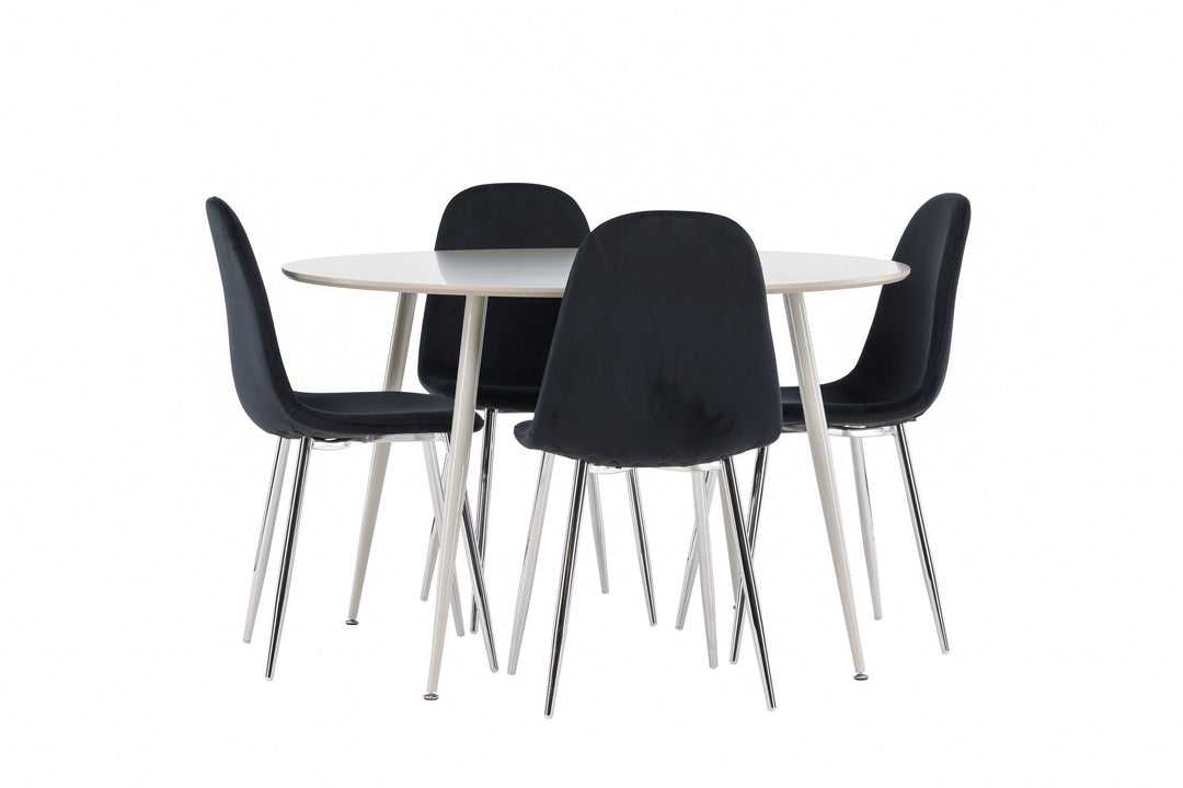 Venture Home Plaza Dining Table with Polar Dining Chair