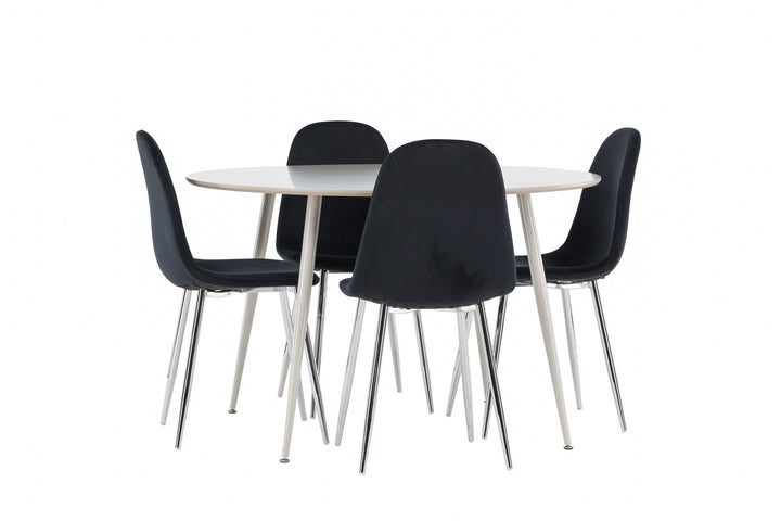 Venture Home Plaza Dining Table with Polar Dining Chair