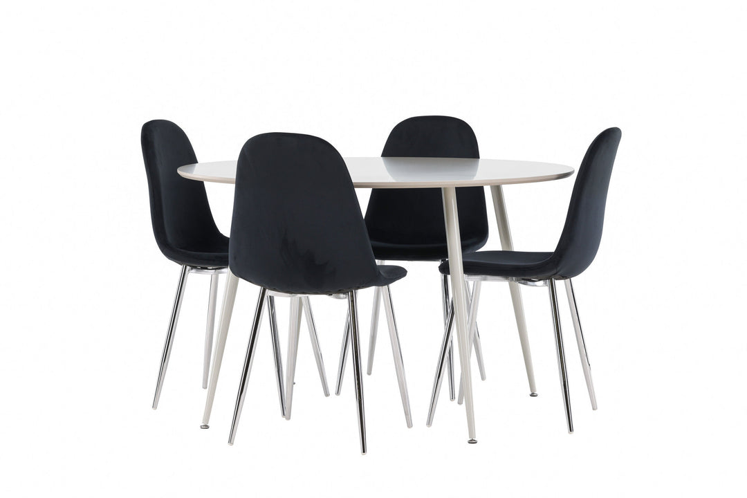 Venture Home Plaza Dining Table with Polar Dining Chair