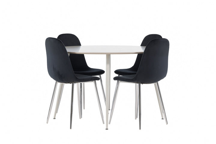 Venture Home Plaza Dining Table with Polar Dining Chair