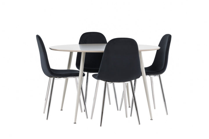 Venture Home Plaza Dining Table with Polar Dining Chair