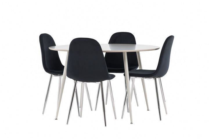 Venture Home Plaza Dining Table with Polar Dining Chair
