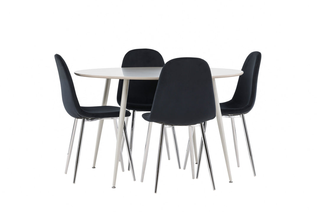 Venture Home Plaza Dining Table with Polar Dining Chair