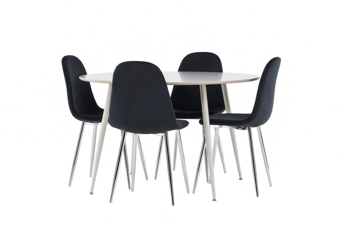 Venture Home Plaza Dining Table with Polar Dining Chair