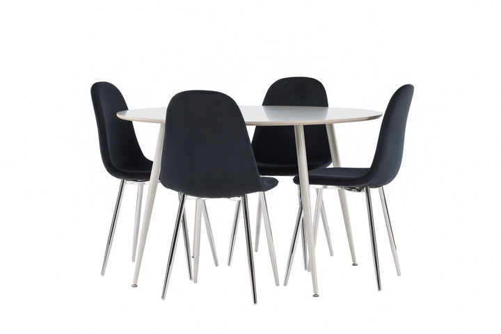 Venture Home Plaza Dining Table with Polar Dining Chair