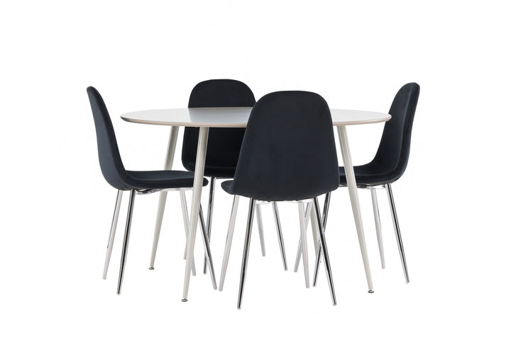 Venture Home Plaza Dining Table with Polar Dining Chair
