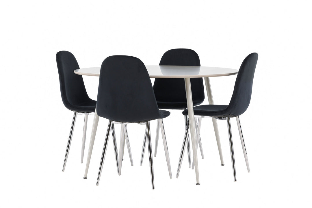 Venture Home Plaza Dining Table with Polar Dining Chair