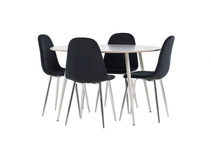 Venture Home Plaza Dining Table with Polar Dining Chair