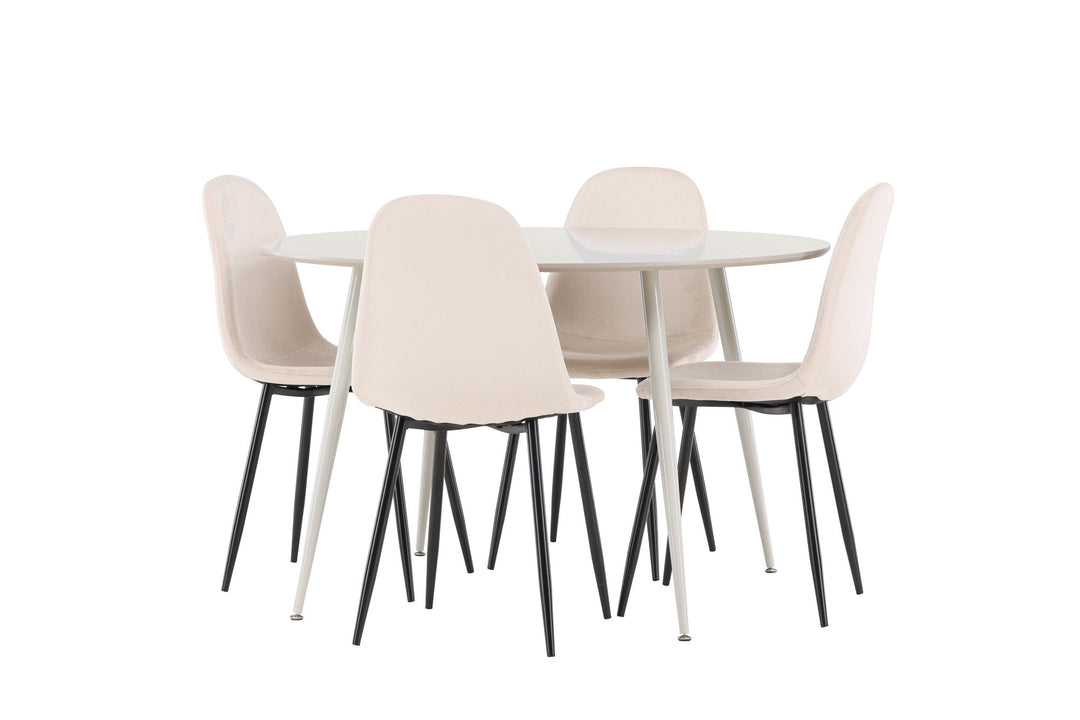 Venture Home Plaza Dining Table with Polar Dining Chair