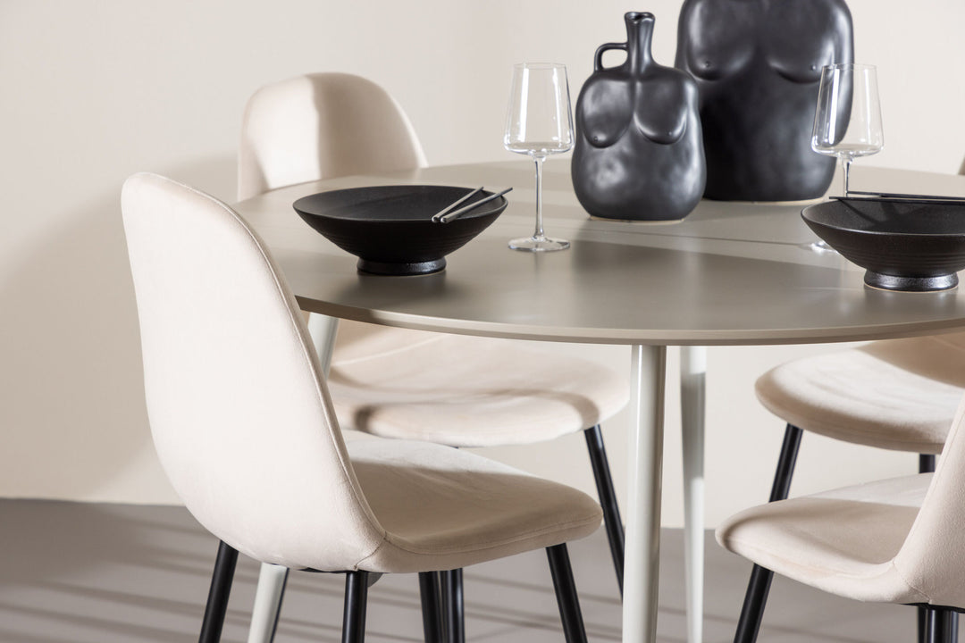 Venture Home Plaza Dining Table with Polar Dining Chair