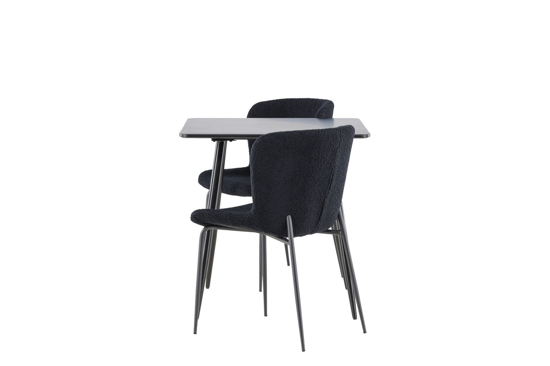 Venture Home Polar Dining Table with Modesto Dining Chair