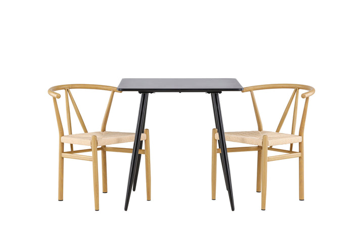 Venture Home Polar Dining Table with Alfons Dining Chair
