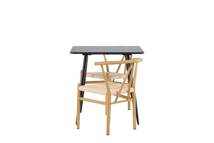 Venture Home Polar Dining Table with Alfons Dining Chair