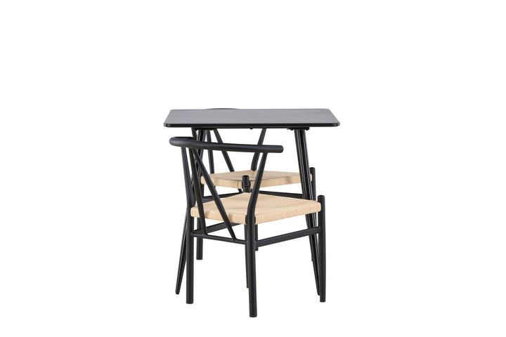 Venture Home Polar Dining Table with Alfons Dining Chair