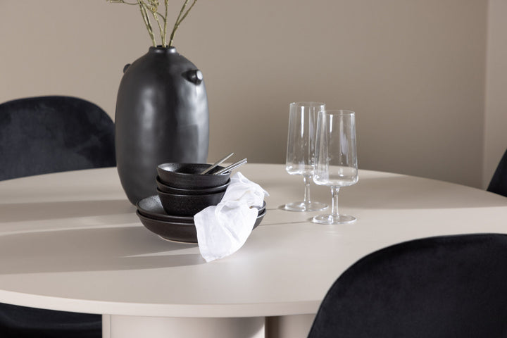 Venture Home Olivia Dining Table with Polar Dining Chair