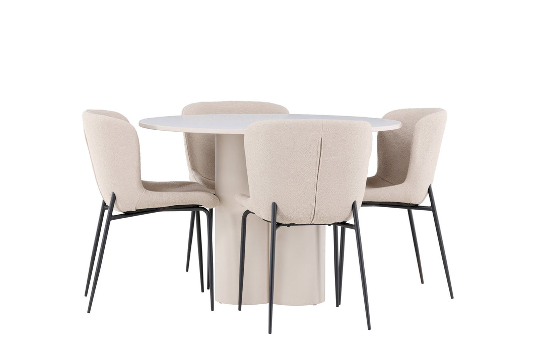 Venture Home Olivia Dining Table with Modesto Dining Chair