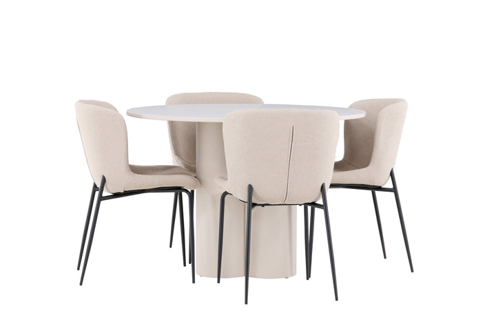 Venture Home Olivia Dining Table with Modesto Dining Chair