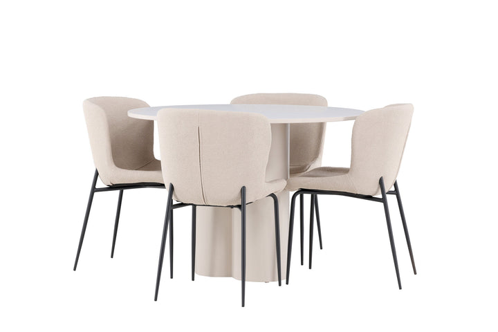 Venture Home Olivia Dining Table with Modesto Dining Chair